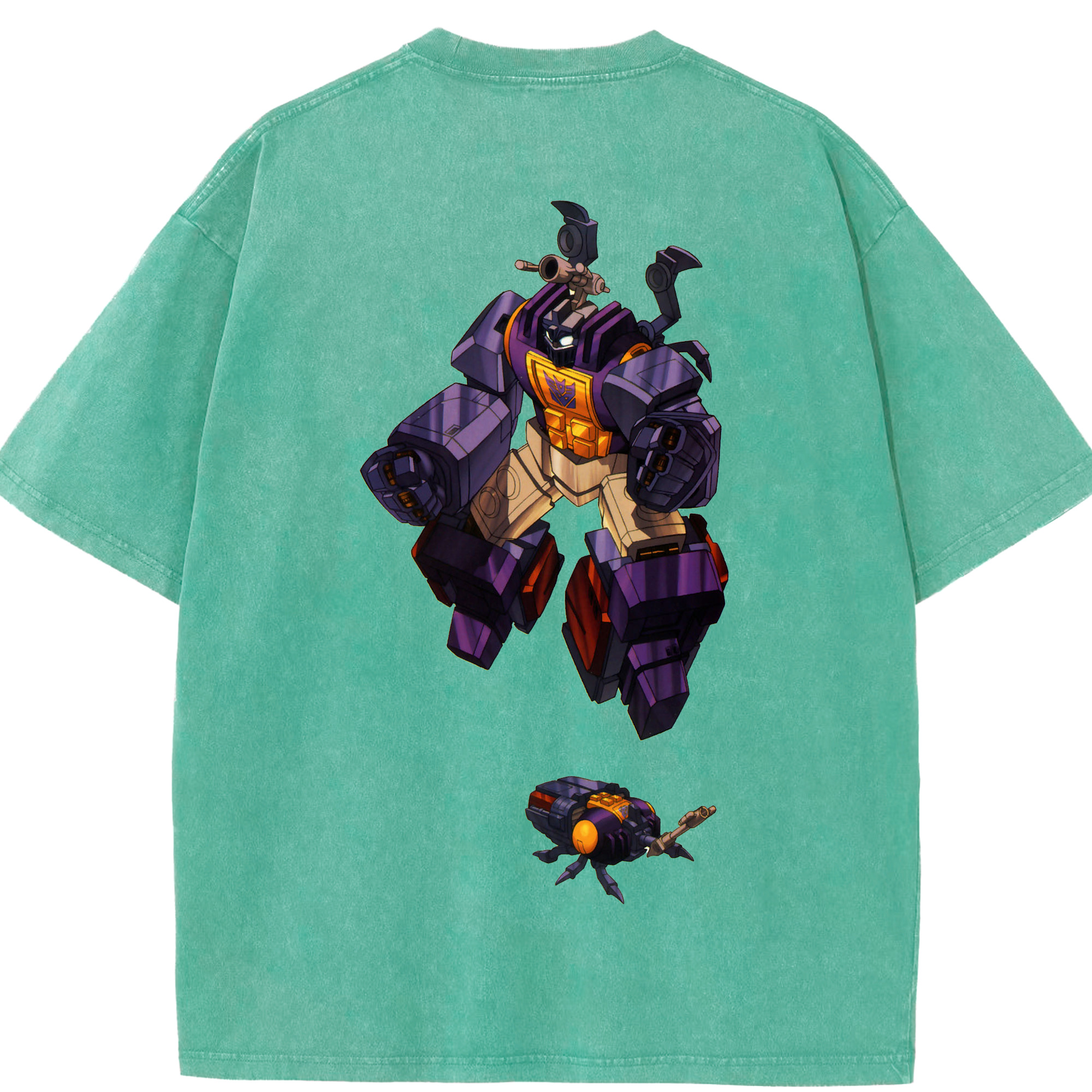 （画像用）  綿100% ヴィンテージ風 半袖Tシャツ（背面プリント）